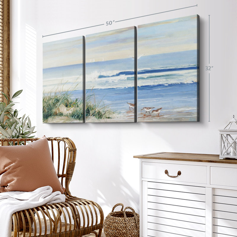 «Beach Combers» sur toile, H 50 po x l 32 po