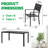 Hazen Rectangular 6 - Person 59'' Long Aluminum Dining Set