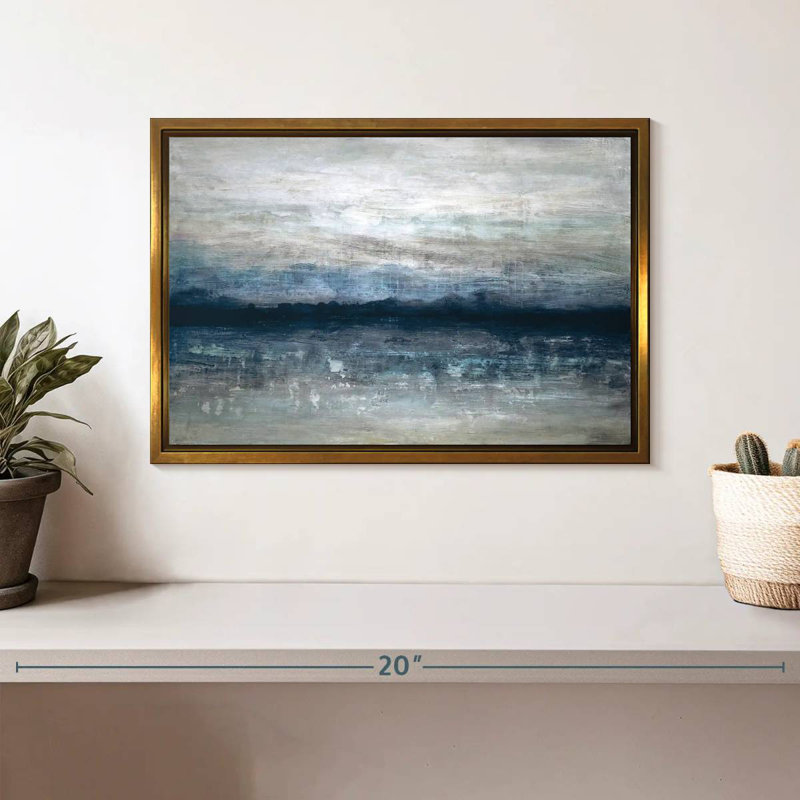 Shimmer Fausley, Floating Frame Gold, 13" X 9"