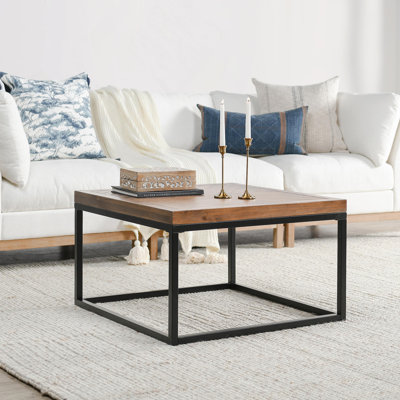 Table basse carrée 30 po Chantel Amande