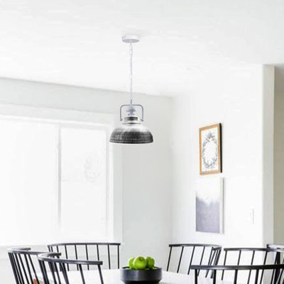 Lockett 1 - Light Satin Nickel Pendant