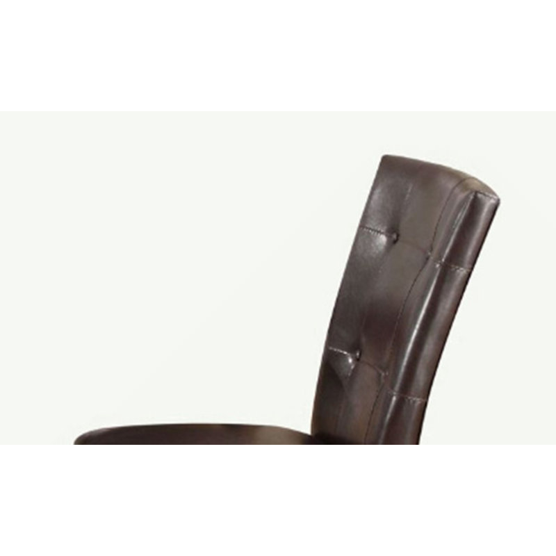 Ensemble de 2 chaises d'appoint en similicuir et finition noyer Britney