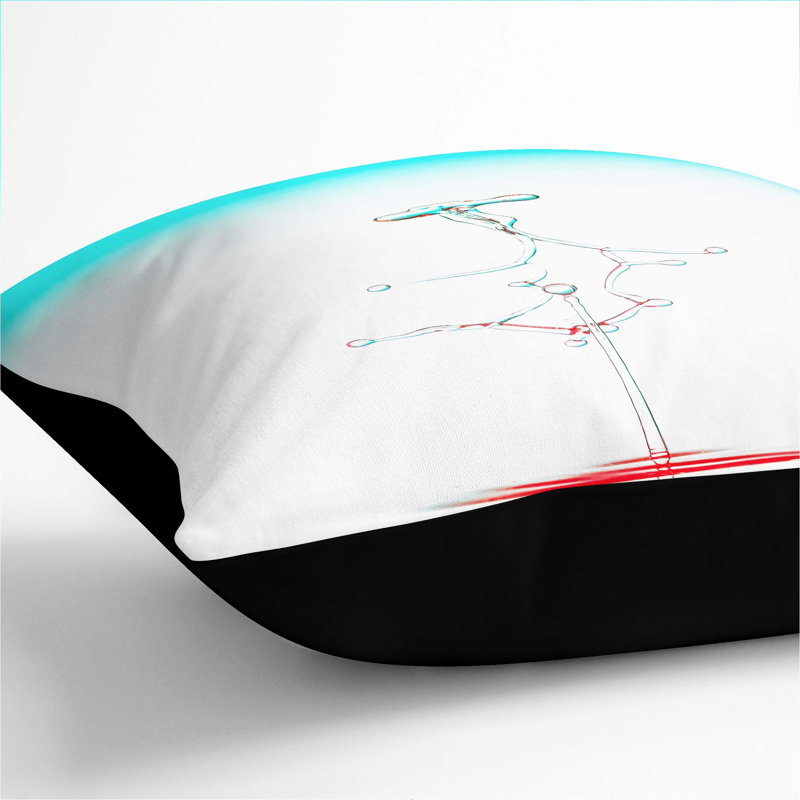 Making a Splash Cushion with Filling, 40cm H x 40cm W x 15cm D, Black