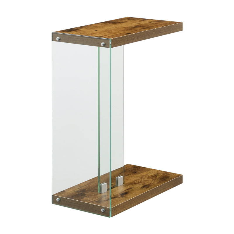 Allegonda 24.25" Tall C End Table, Barnwood