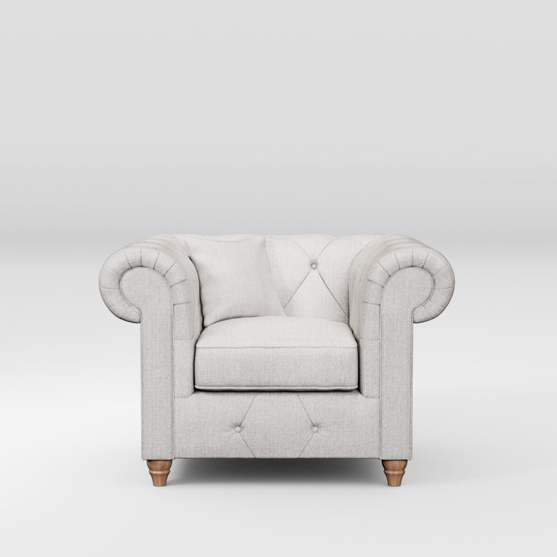 Ellrich Upholstered Armchair, Walnut, Ash