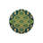 Yellow Geometric Pattern Decorative Woven Base Rug-1301096083