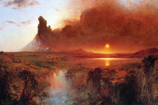 « cotopaxi équateur » par frederic edwin, impression, H 44 po x l 66 po