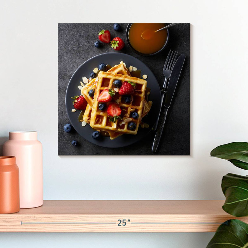 Gaufres Yarlin pour le petit déjeuner, H 16 po x l 16 po