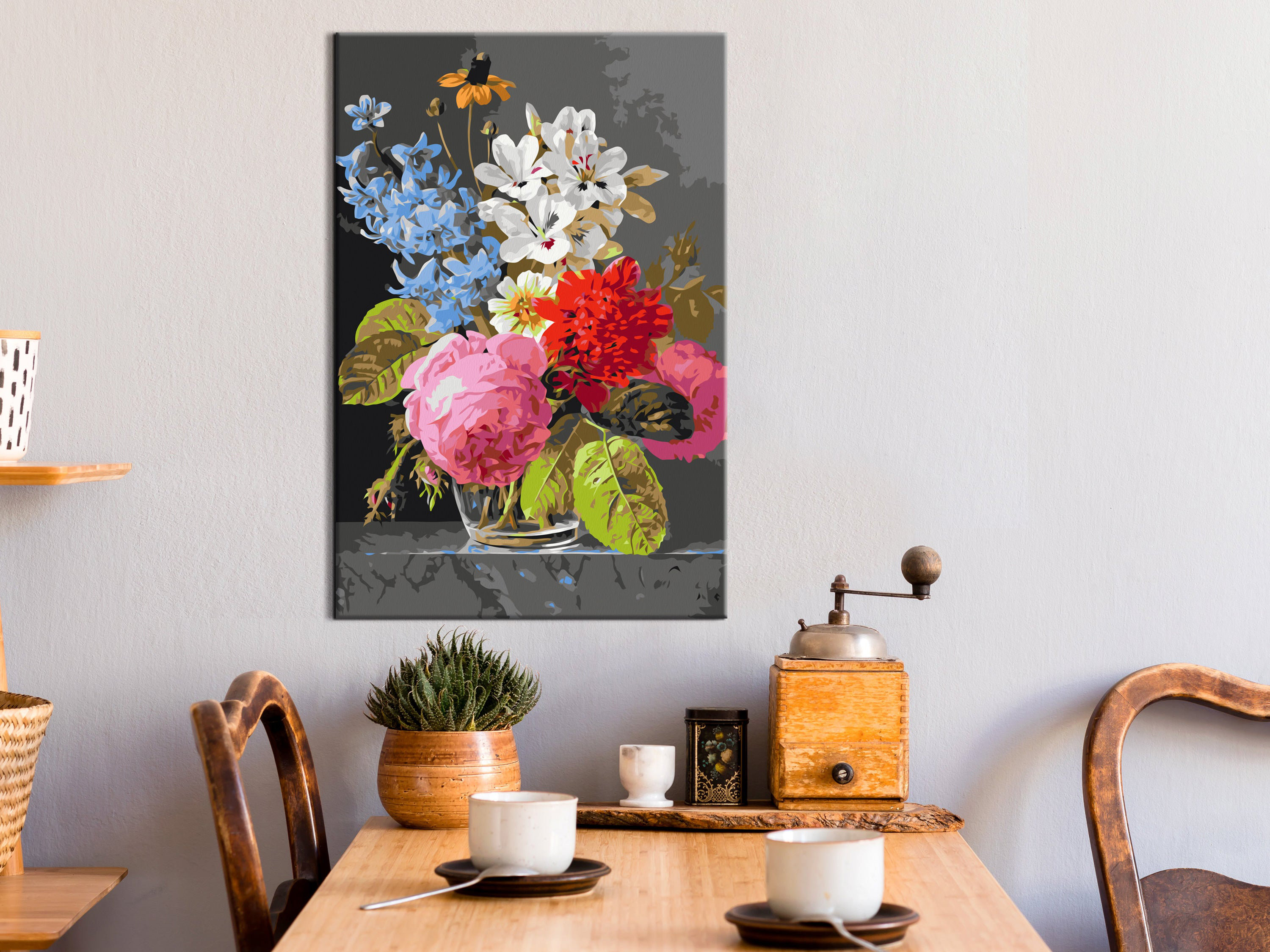 Lark Manor™ Paint By Numbers Kit - Bouquet In A Glass | Wayfair