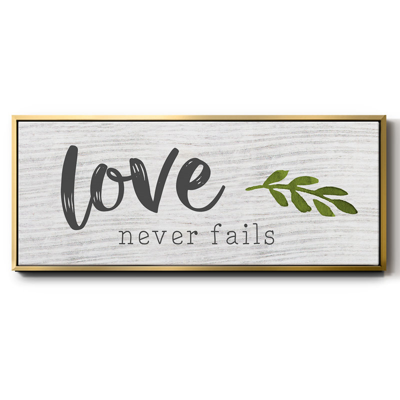 Love Love Fails - Toile encadrée, H 12 po x l 30 po