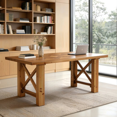 Solid Wood Computer Desk