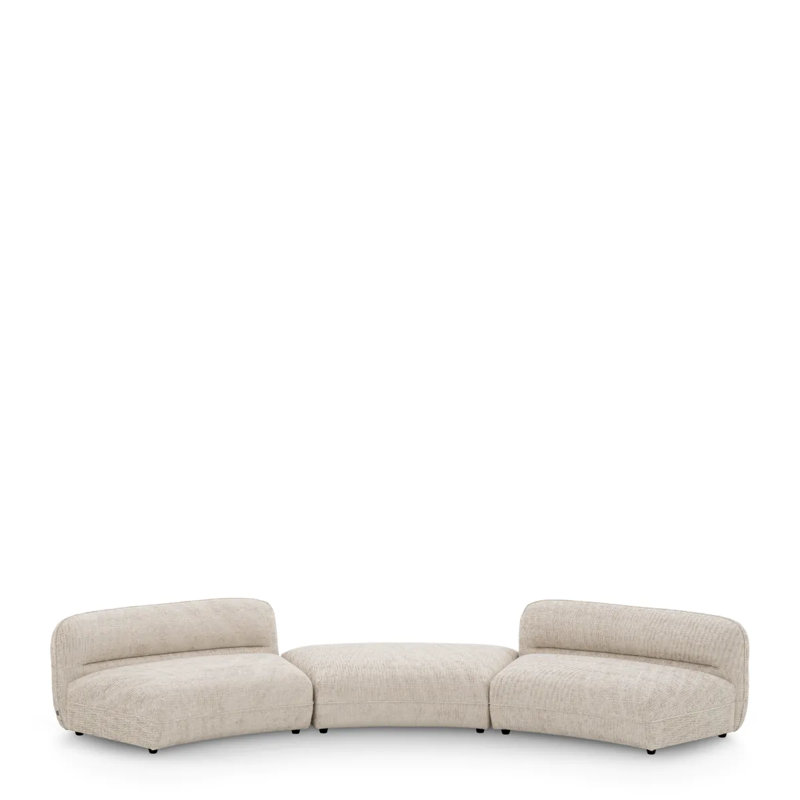 Grand Avenue Curved Ottoman
