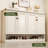 Beige Aluminum Shoe Storage