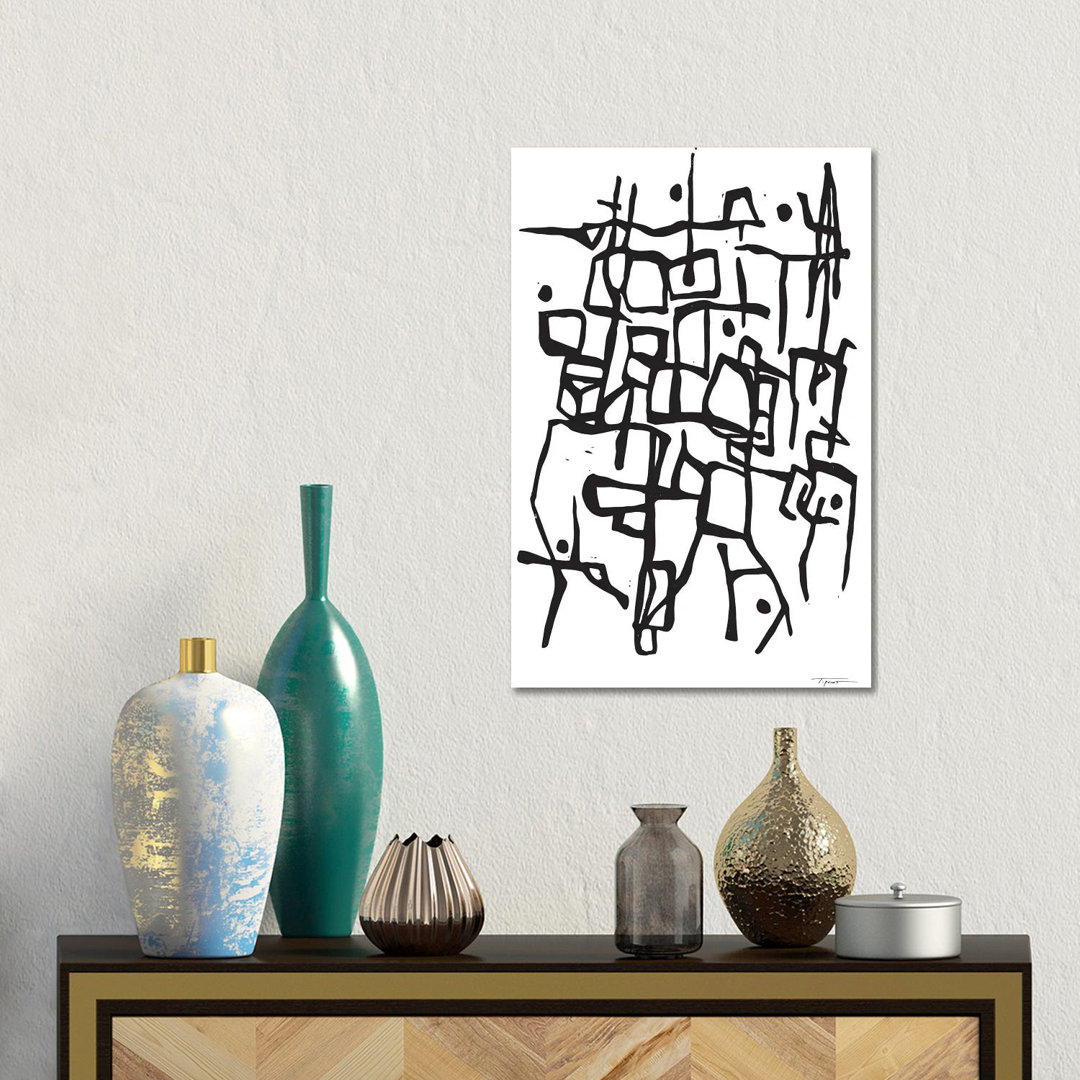 Contemporary Organic Intersecting Lines von Statement Goods - No Frame Gallery-Wrapped Canvas Giclée on Canvas