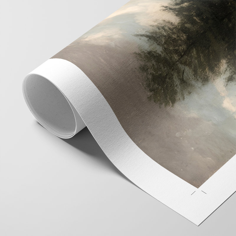 Paysage rétro CXCVII - impression sur toile seulement - NON CADRE, H 18 po x l 12 po