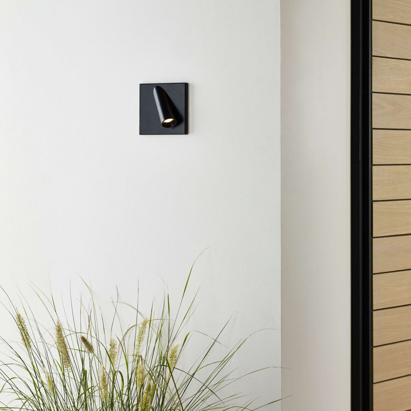 Ponte 1 - Light LED Outdoor Armed Sconce, Polished Nickel, 120V