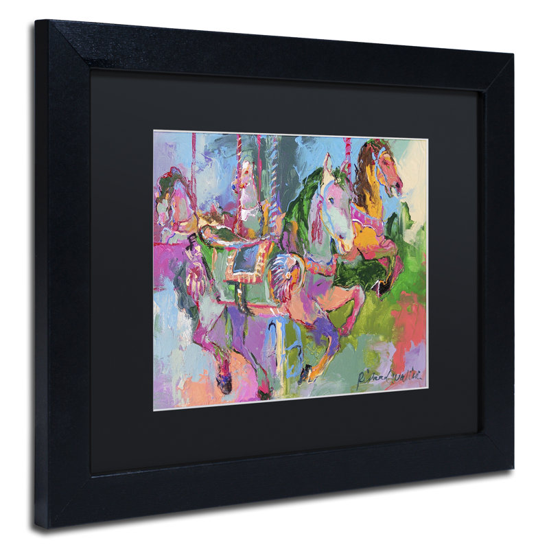 « artcar 3 », reproduction sur toile, H 11 po x l 14 po x P 0,5 po, Cadre noir, Noir