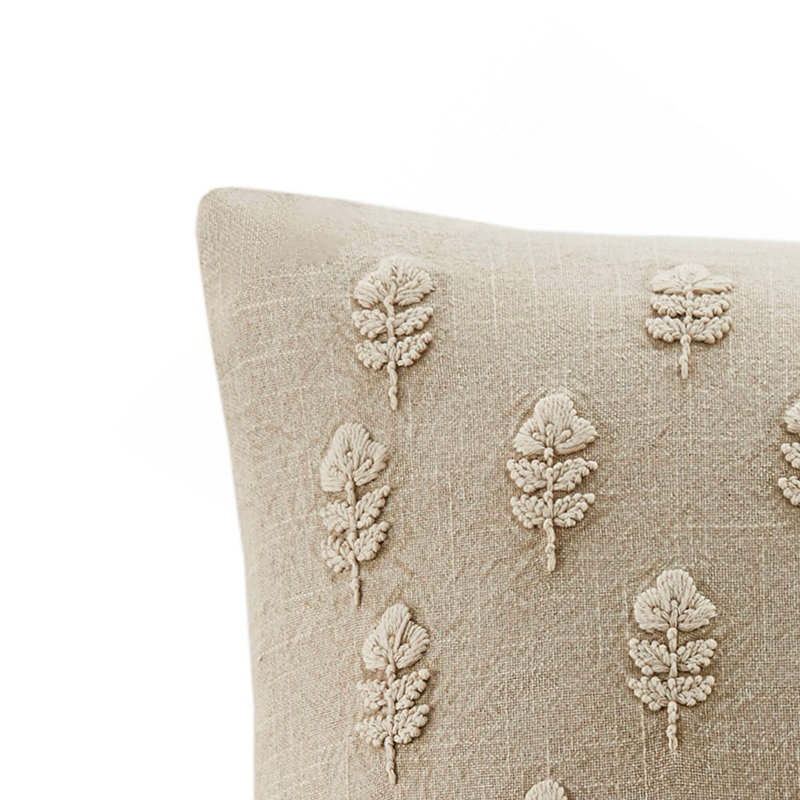 1-Piece 20x20" Cotton Pillow Cover,Linen