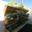 Jardin vertical en bois à 3 niveaux
