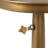 Oscardaniel End Table-Dark Matte Brass