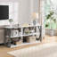 Console industrielle à 3 niveaux avec tablettes spacieuses pour un rangement et une présentation polyvalents, parfaite pour les espaces modernes et traditionnels.-1635460479-1635460472