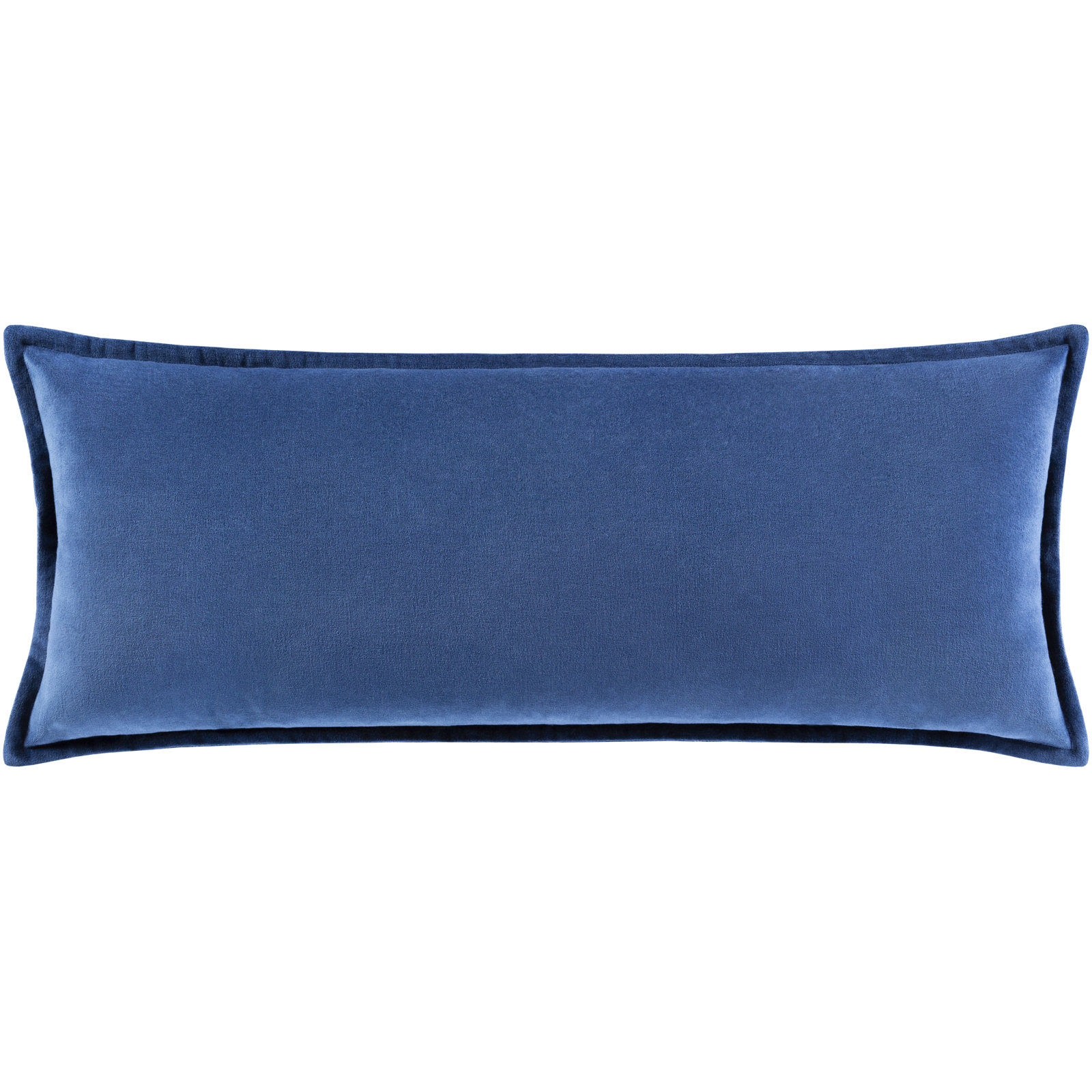 Norwin Cotton Throw Pillow, Polyester, Denim, 12"H x 30"W