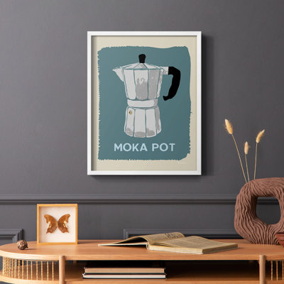 «Modern Coffee II», reproduction encadrée - bois massif