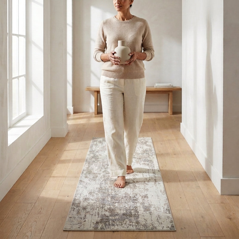 Tapis tissé à la machine Harbard, Runner 2' x 6'