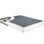 Sommier pour très grand lit, structure en métal noir, housse en tissu texturé, 12 supports, hauteur de 8,5 po, sommier facile à installer: 1 pièce noire avec H, configuration à 12 lattes, capacité de 700 lb, accessoire de chambre à coucher