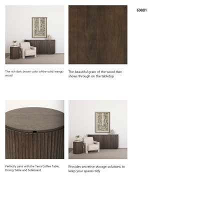 Table de bout Chessa Block
