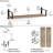 Ternate 2 Piece Paulownia Solid Wood Bracket Shelf