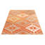 Tapis géométrique tissé à la machine en orange-71115258