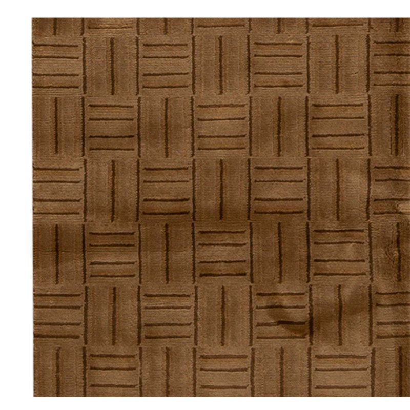 Tapis brun / noir / beige de haute qualité