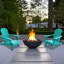 Chaises Adirondack pliantes en résine (ensemble de 2)-1110406072