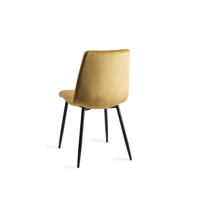 Cressida 283.97cm H Upholstered Side Chair, Mustard