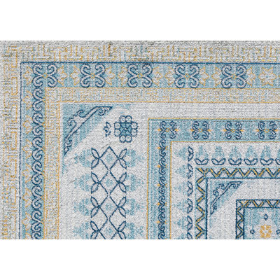 Tapis oriental gris / bleu Bartolo