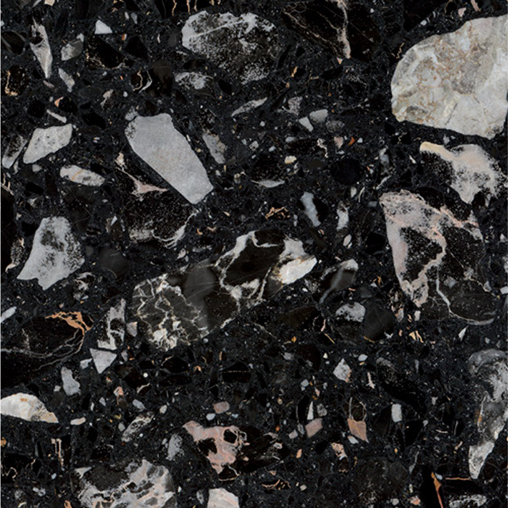 Agglo 24" x 24" Honed Tile, Nero Portoro