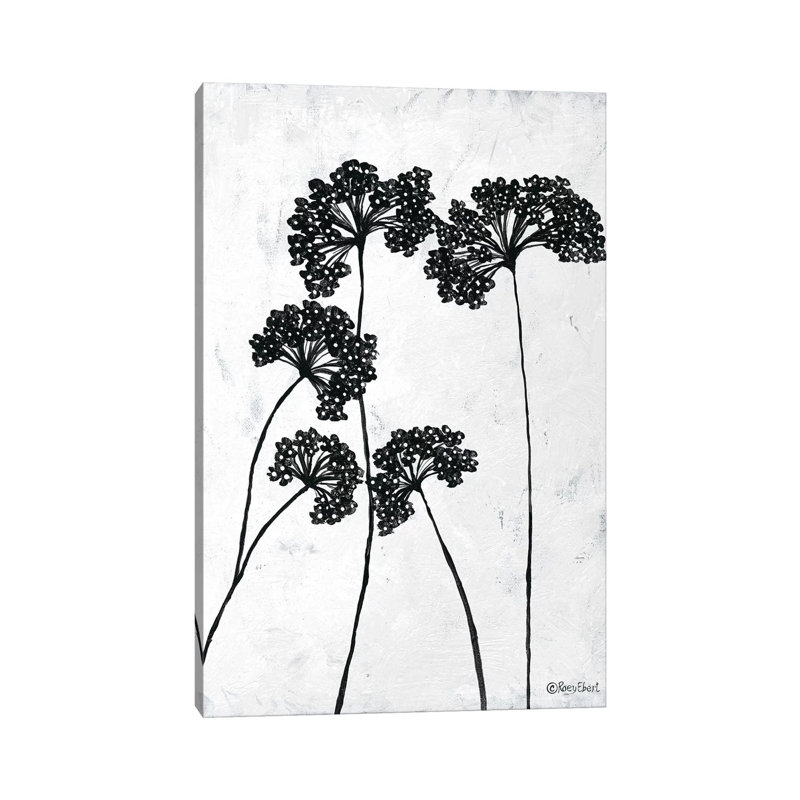 Queen Anne's Lace I 1 Piece Painting on Canvas, 66.04cm H x 45.72cm W x 3.81cm D, Wrapped Canvas