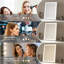 LED Lighted Vanity Mirror with 3-Color Lighting Stepless Dimming Touch Control 