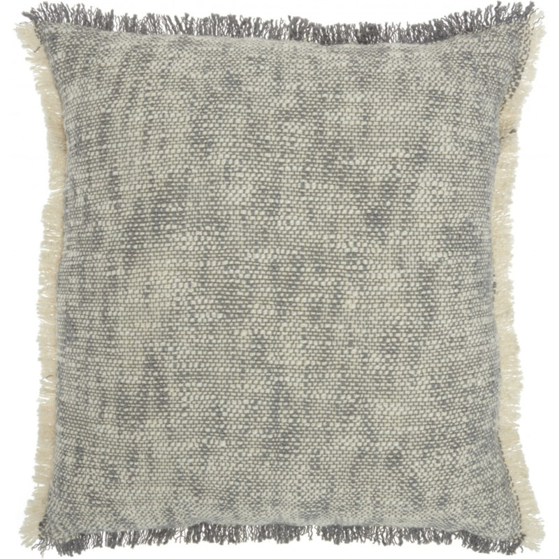  Abstract Pattern Throw Pillow, Gray