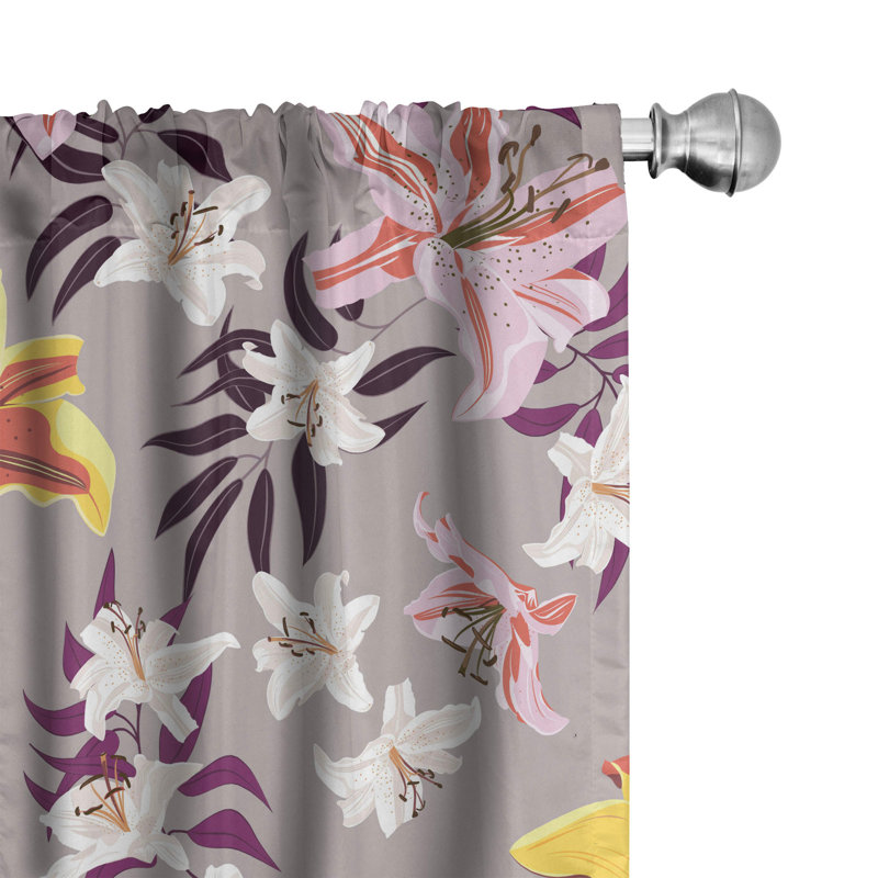 Semi Sheer Curtain Pair, 56" W x 95" L