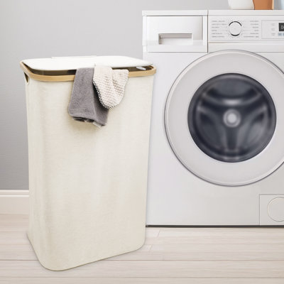 Qualiazero 87L Single Hamper with Removable Bag 