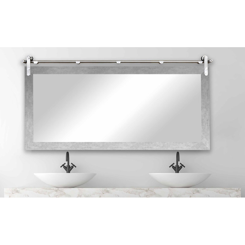 Neace Engineered Wood Flat Mirror, 30.5" x 49.5"