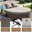 140.5cm Wide Curved Steel Patio Daybed