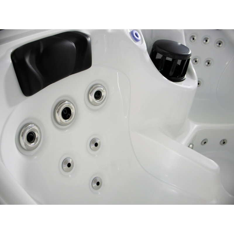 Spa Hydro Spas HYD-51 220 volts, 5 personnes, 51 pouces, format carré standard en acrylique avec jets (raccordement fixe), avec ozonateur