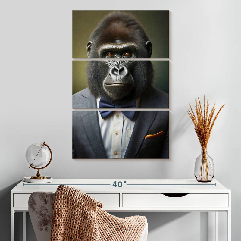 Brampt A Gorilla Portrait, 32" H x 20" W