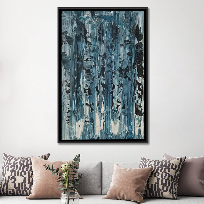 «Œil gauche», reproduction sur toile, H 60 po x l 40po x P 1,5 po, Toile avec cadre noir