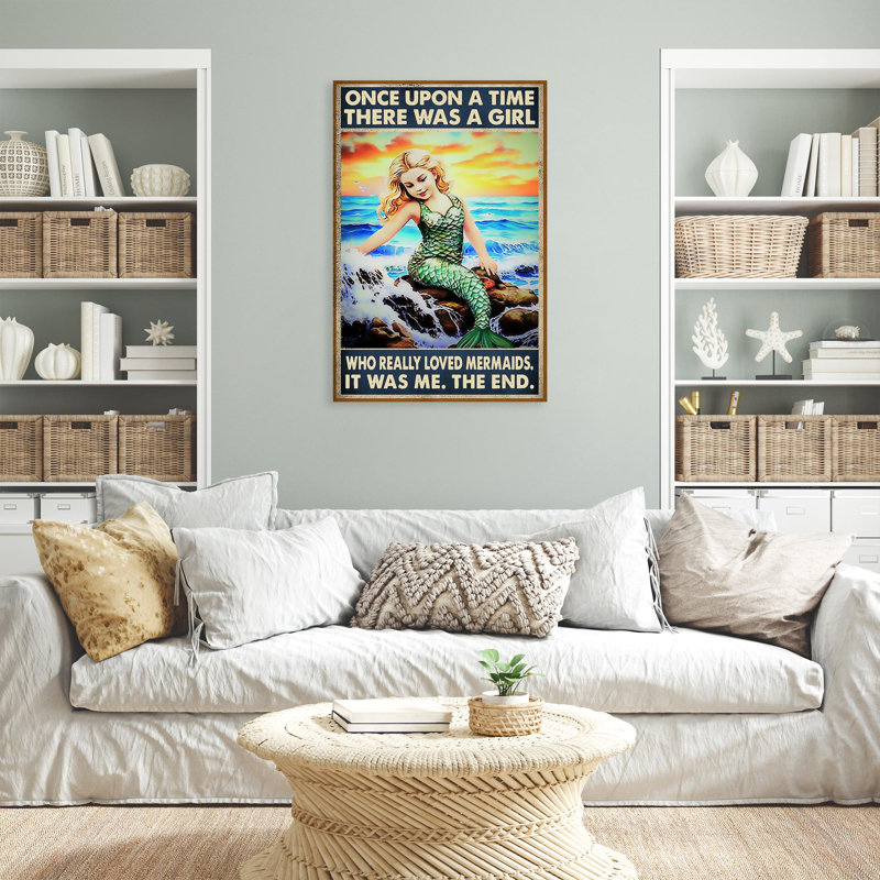 «Kuol A Girl Who Really Lived Mermaids», impression sur toile, H 14 po x l 11 po x P 1,25 po