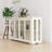 Kitchen Storage Stand Cupboard With Glass Door-White