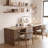 Light-walnut Rectangular Solid Wood desk-873730620
